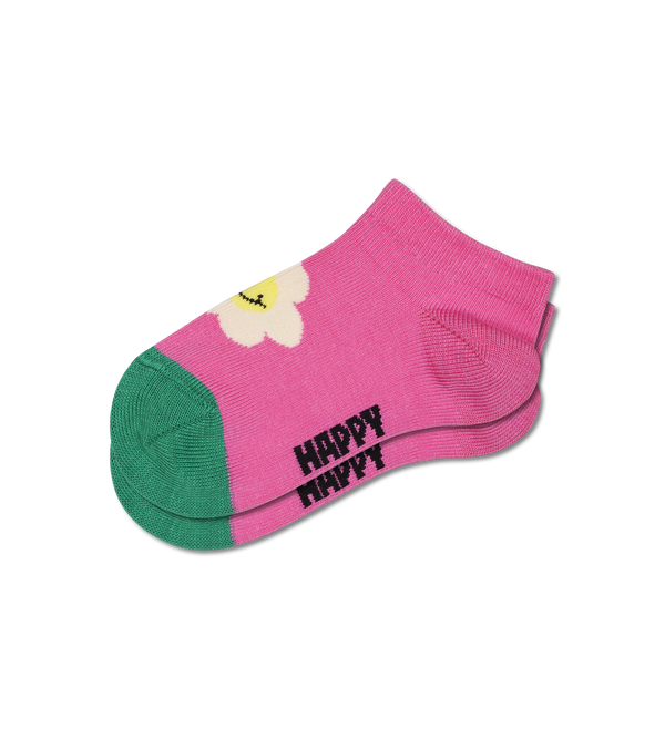 Happy Socks Kids 2-Pack Low Smiling Daisy Socks