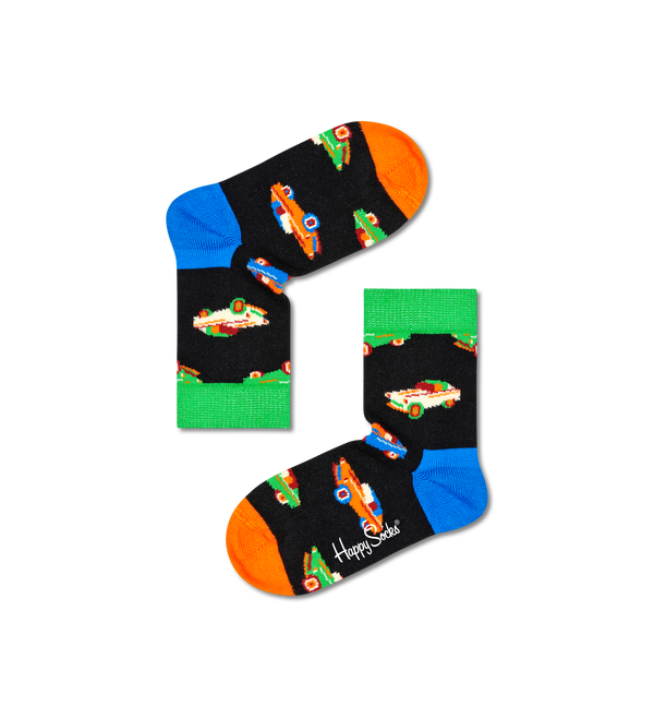 Happy Socks Kids 2-Pack Mini & Me Car Socks Gift Set