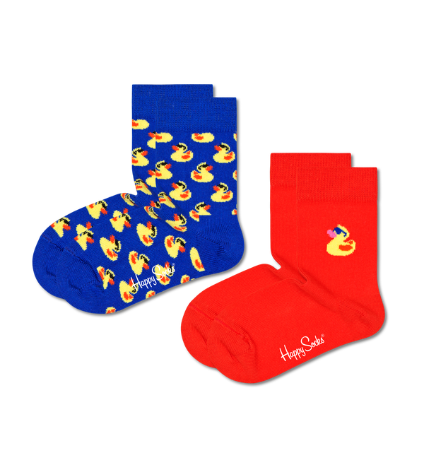 happy socks Kids 2-Pack Rubber Duck Sock