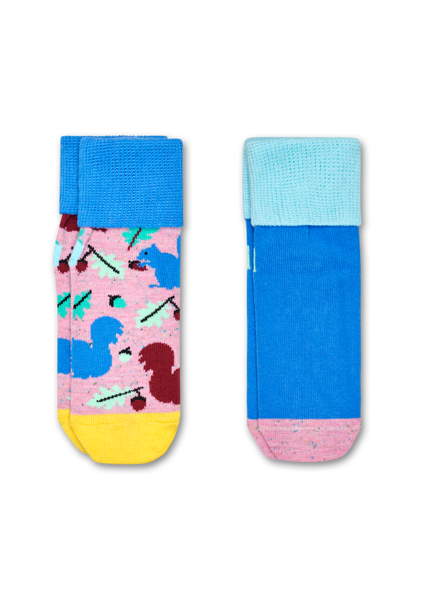 happy socks Kids 2-Pack Squirrel Anti-Slip Socks