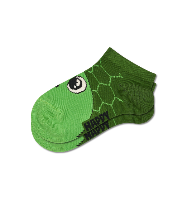 Happy Socks Kids 2-Pack Turtle Low Socks
