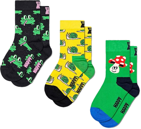 happy socks Kids 3-Pack Animal Mix Socks