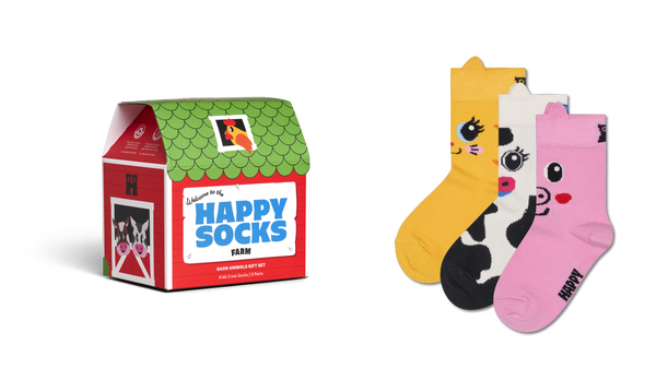 Happy Socks Kids 3-Pack Barn Animals Gift Set