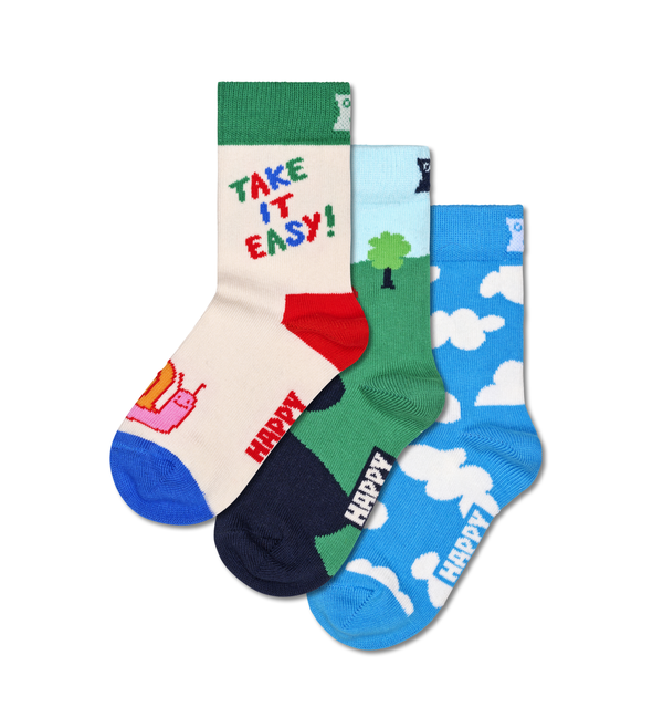 Happy Socks Kids 3-Pack Camera Socks Gift Set