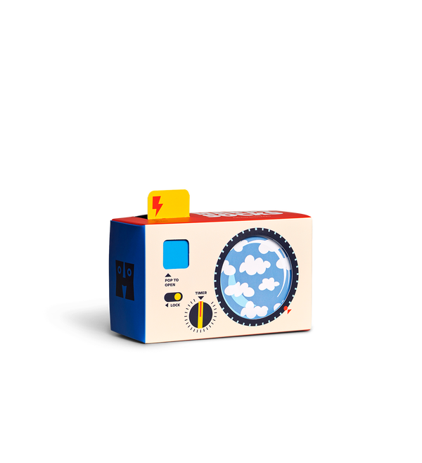 happy socks Kids 3-Pack Camera Socks Gift Set