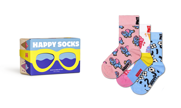 Happy Socks Kids 3-Pack Glasses Socks Gift Set