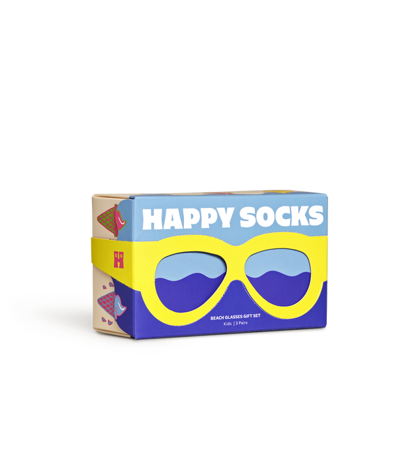 happy socks Kids 3-Pack Glasses Socks Gift Set