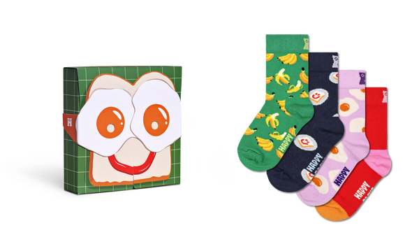 Happy Socks Kids 4-Pack Mask Socks Gift Set