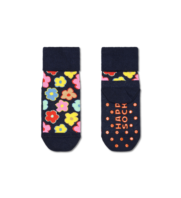 Happy Socks Kids Antislip 2-Pack Fox & Flower Socks