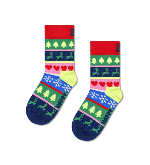 happy socks Kids Christmas Stripe Sock