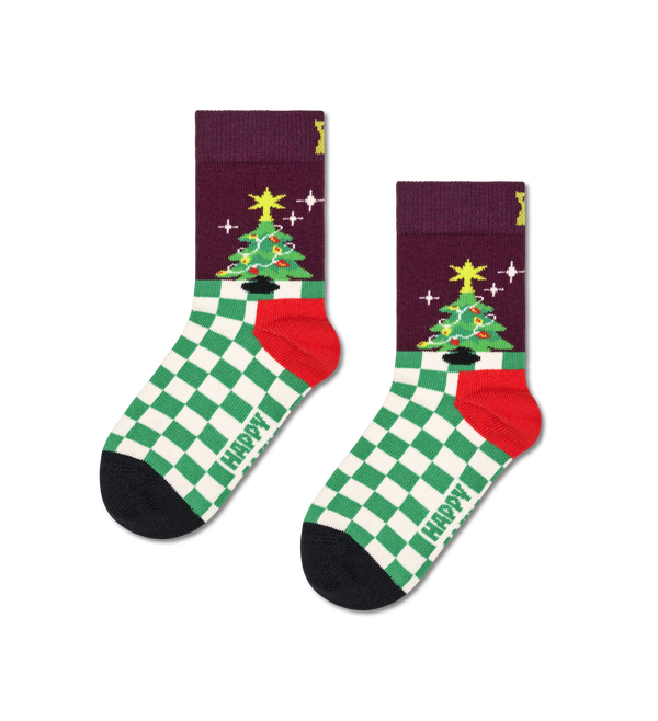 happy socks Kids Christmas Tree Sock