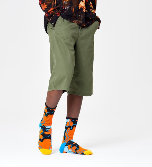 Happy Socks Outlines 3/4 Crew Sock