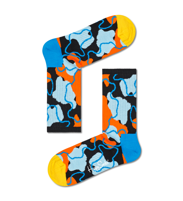 happy socks Outlines 3/4 Crew Sock