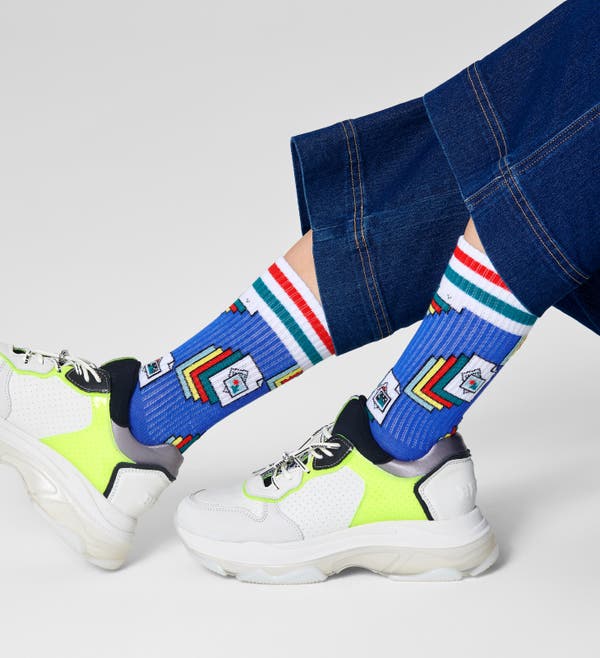 Happy Socks Photos Thin Crew Sock