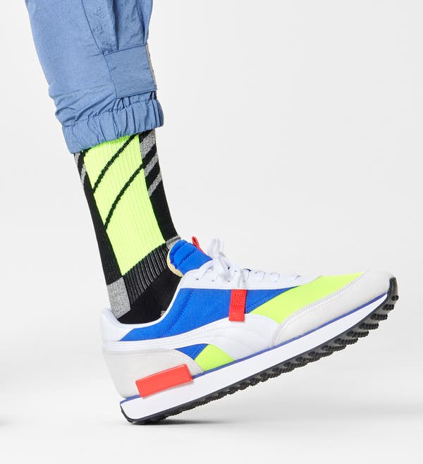 Happy Socks Scattered Stripe Crew Sock