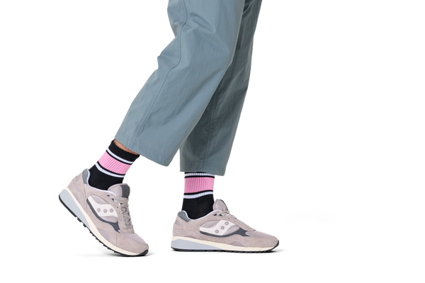 Happy Socks Simple Stripe 1/2 Crew Sneaker Sock