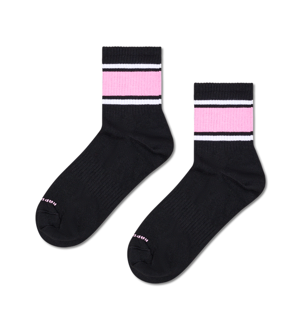 happy socks Simple Stripe 1/2 Crew Sneaker Sock