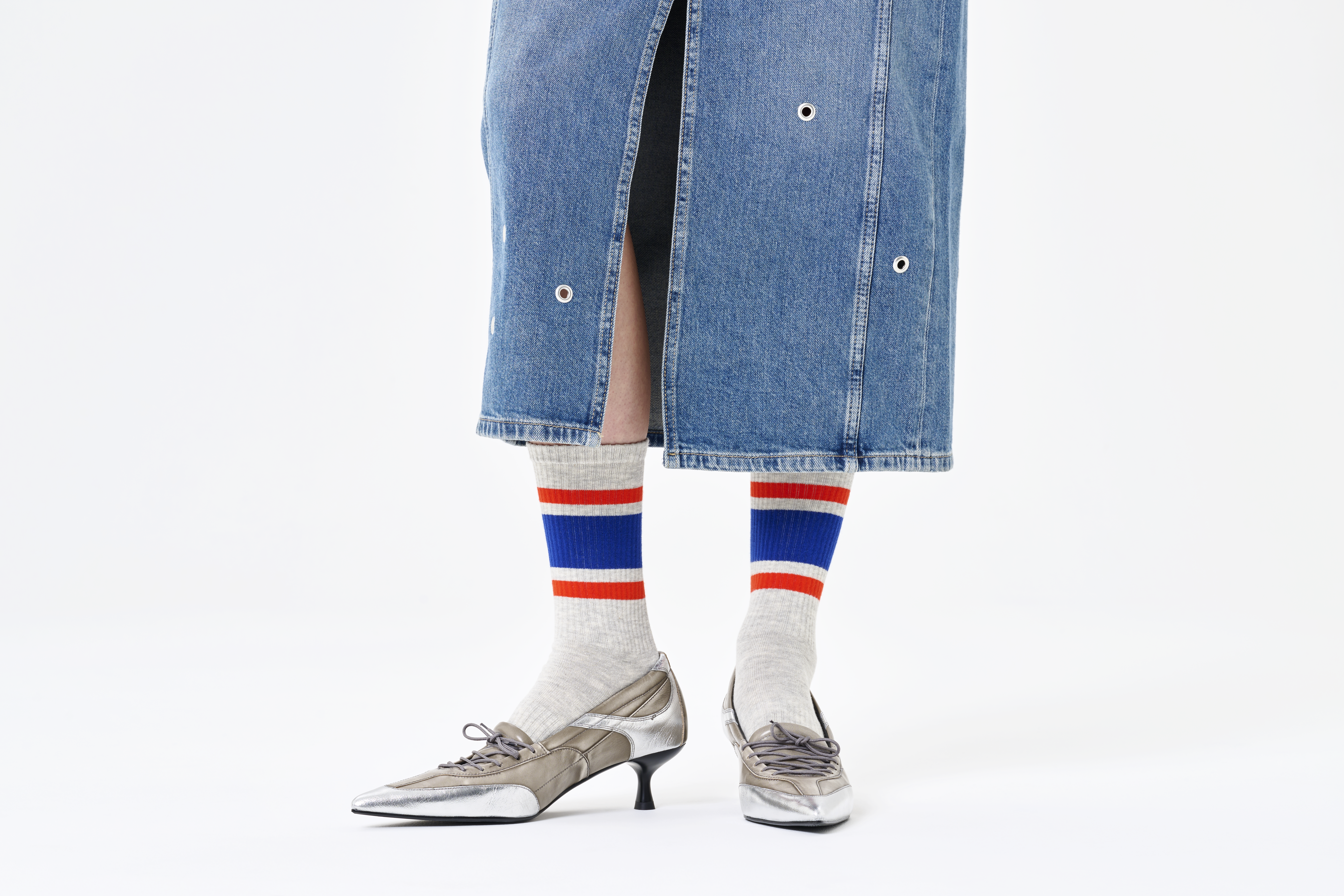 Happy Socks Simple Stripe Sneaker Sock