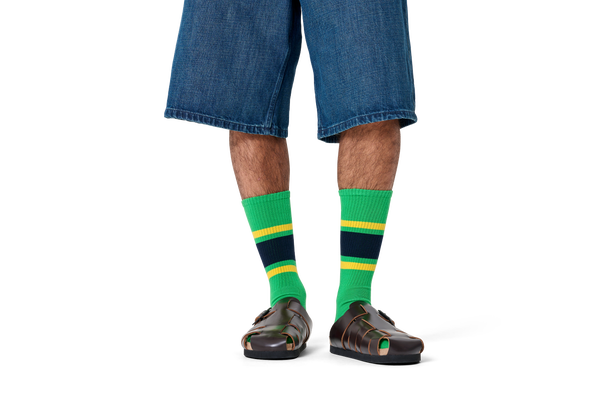 Happy Socks Simple Stripe Sneaker Sock