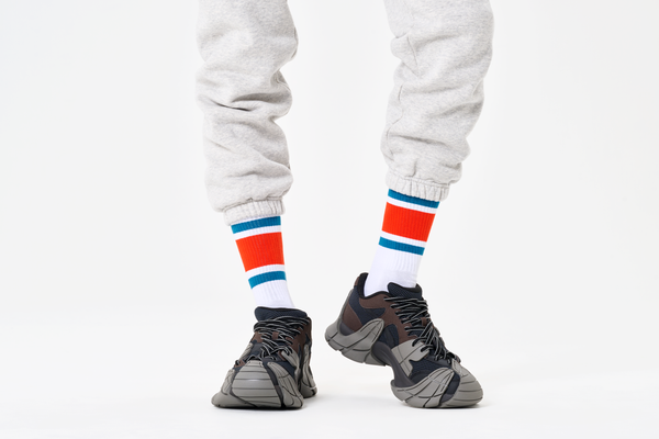 Happy Socks Simple Stripe Sneaker Sock