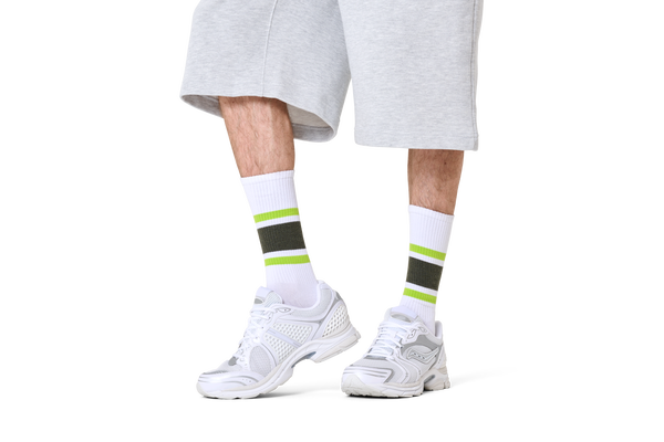 Happy Socks Simple Stripe Sneaker Sock