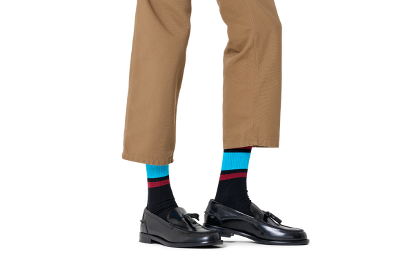 Happy Socks Simple Stripe Sneaker Sock