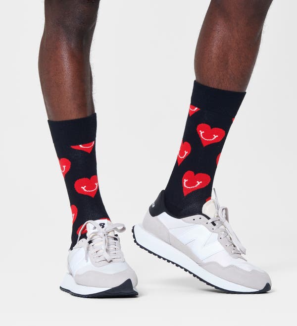 Happy Socks Smiling Heart Sock