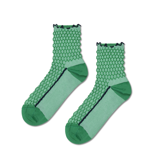 happy socks Structure Slinky 1/4 Crew Sock