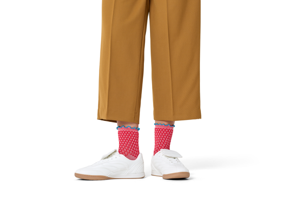 Happy Socks Structure Slinky Mini Crew Sock