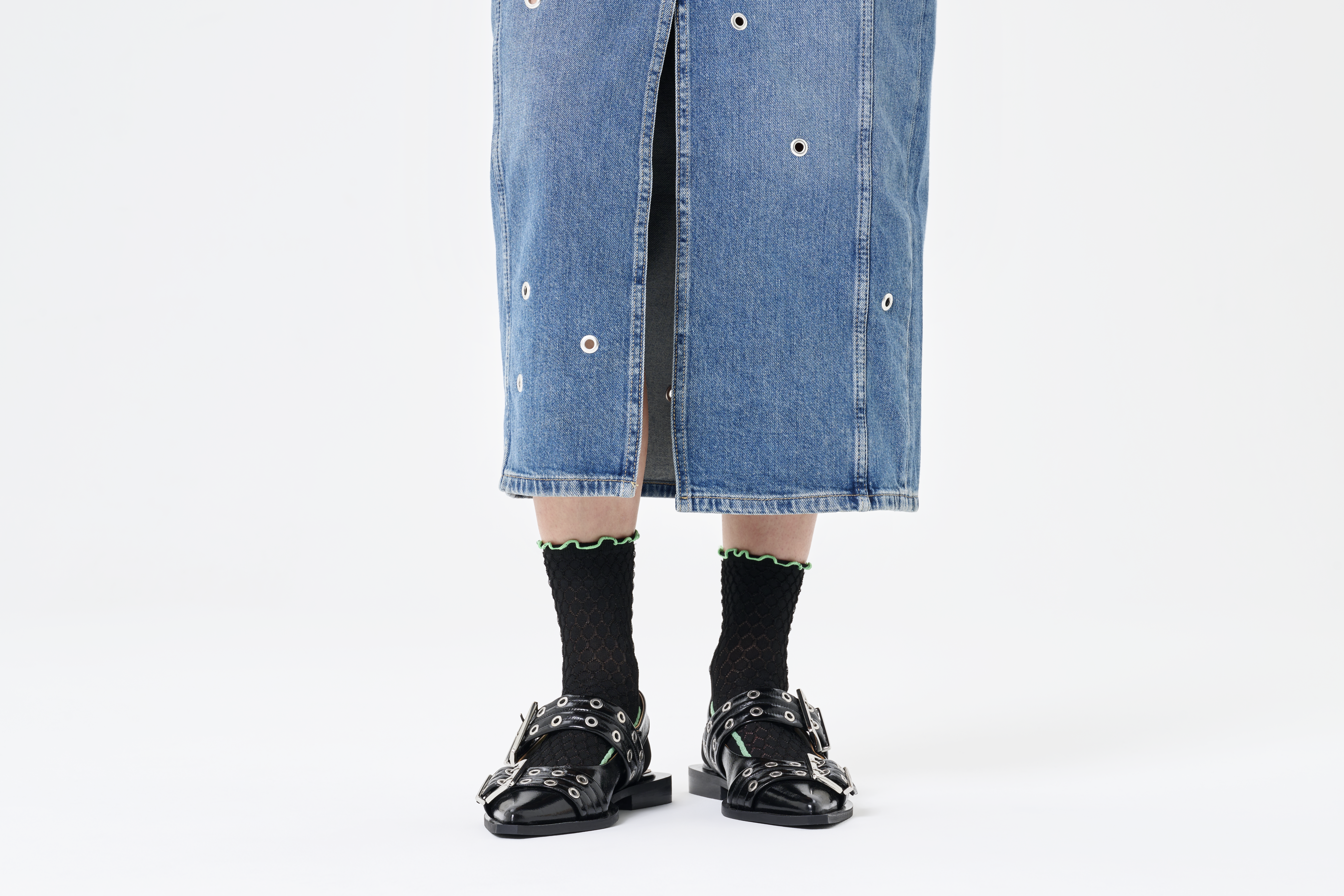 Happy Socks Structure Slinky Mini Crew Sock