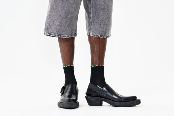 Happy Socks Structure Slinky Mini Crew Sock