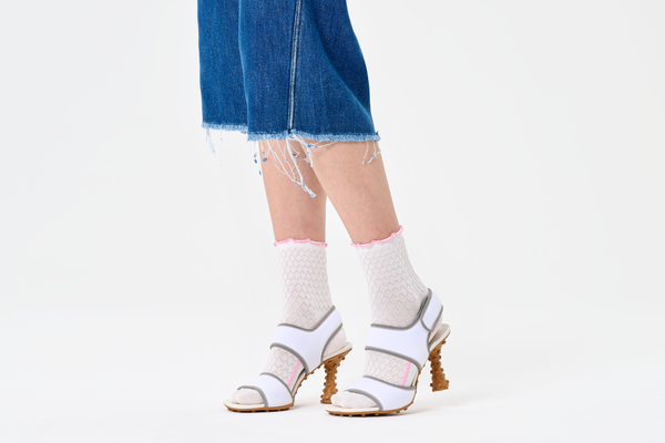 Happy Socks Structure Slinky Mini Crew Sock