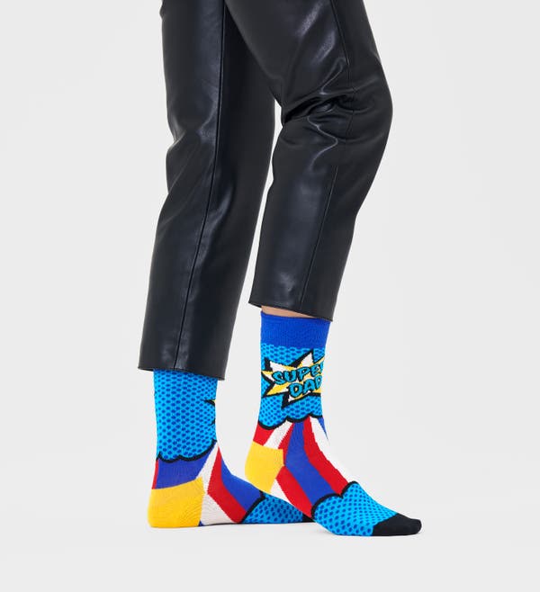 Happy Socks Super Dad Sock