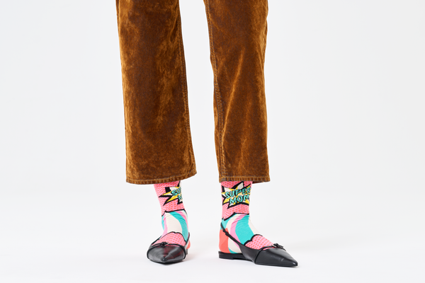 Happy Socks Super Mom Sock
