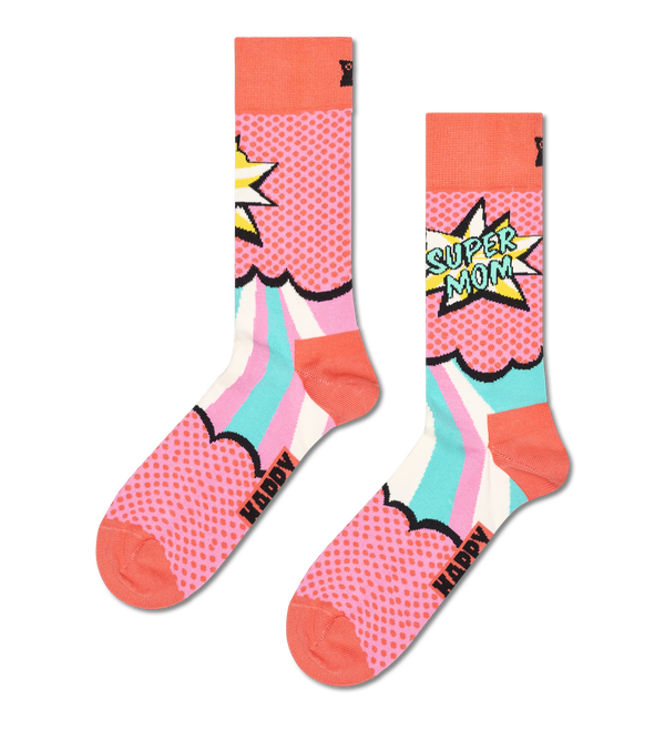 happy socks Super Mom Sock
