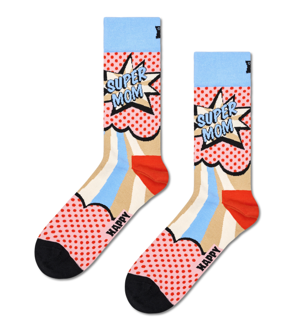 happy socks Super Mom Sock