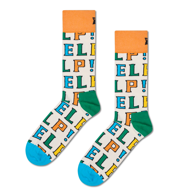 happy socks The Beatles Help Sock