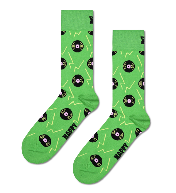 happy socks Vinyl Green Sock