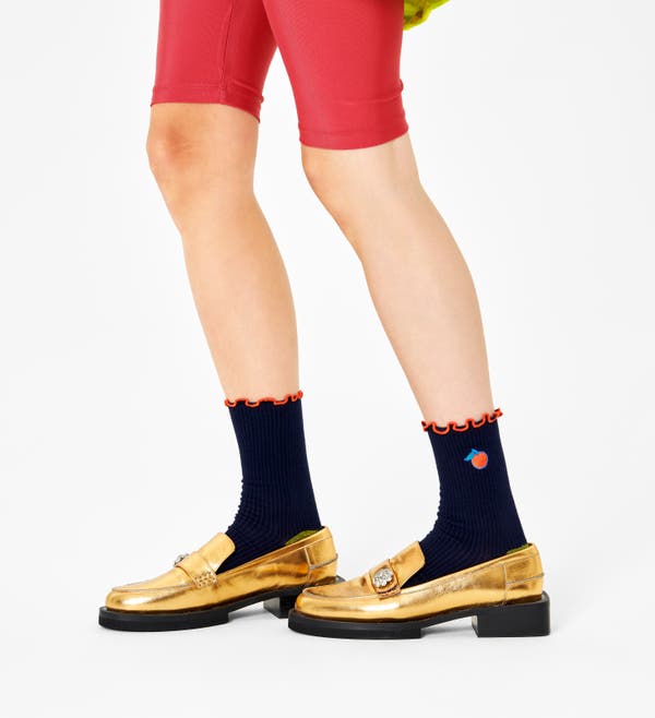 Happy Socks Violet Ankle Sock