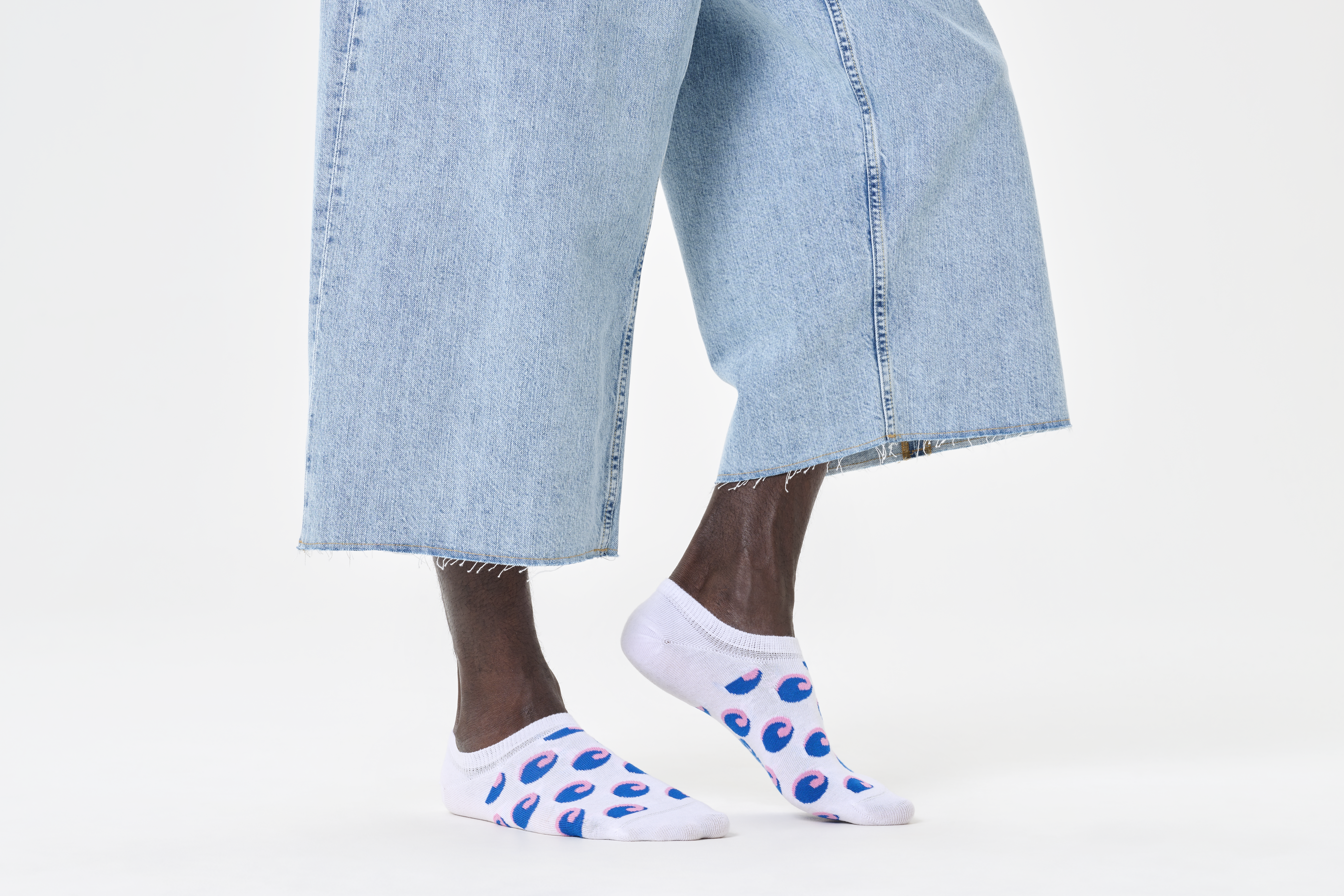 Happy Socks Wave Dot No Show Sock