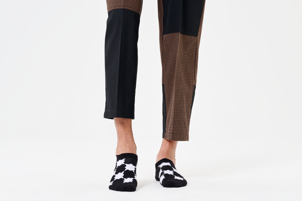 Happy Socks Wobbly Check No Show Sock