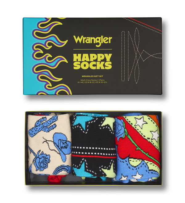 happy socks Wrangler 3-Pack Wrangled Gift Set