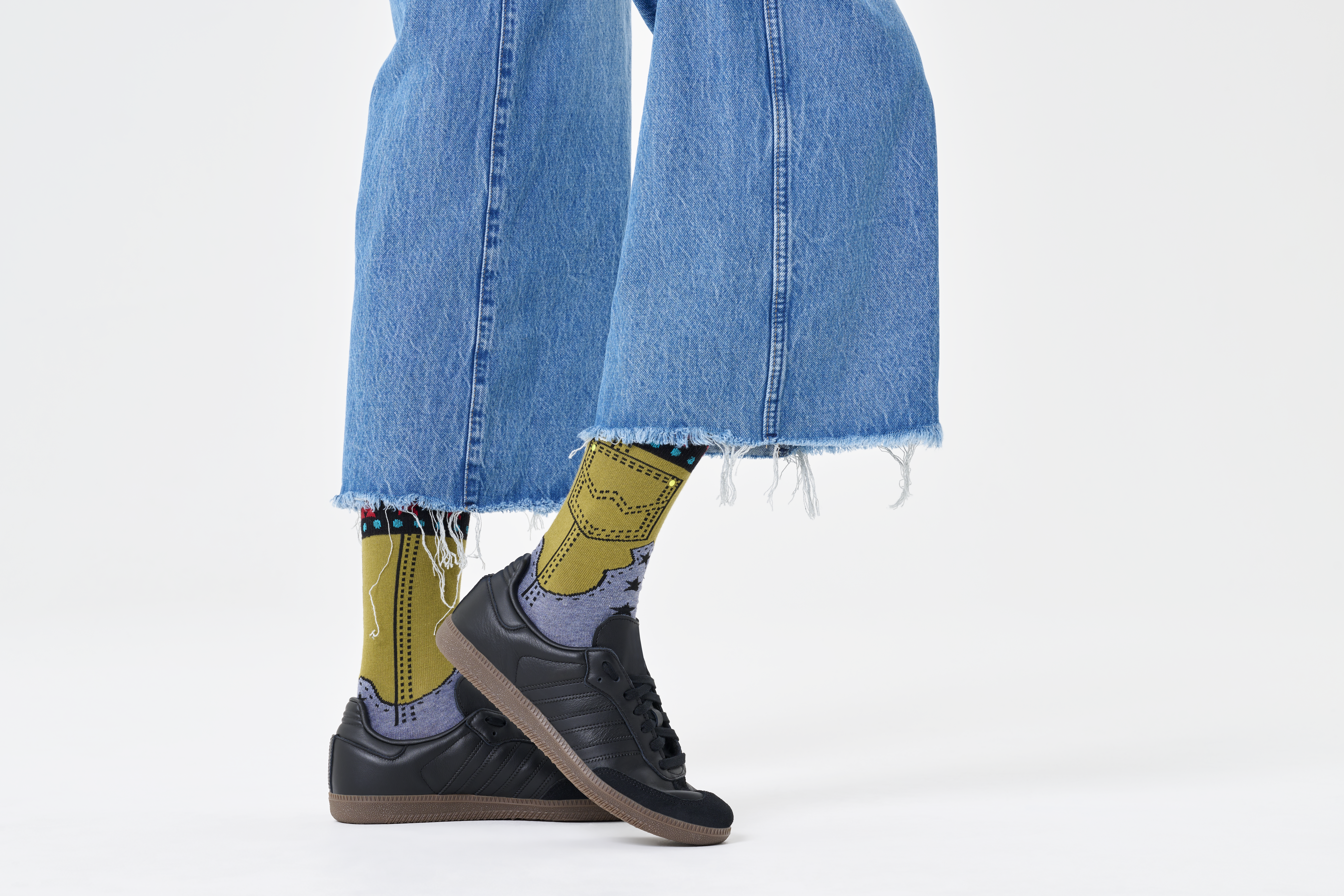 Happy Socks Wrangler Jean Genie Sock