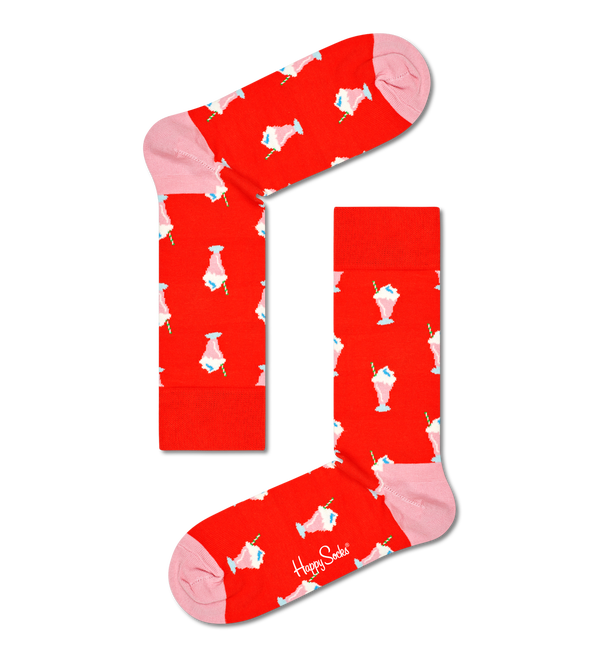 Happy Socks Kids 2-Pack Mini & Me Milkshake Socks Gift Set