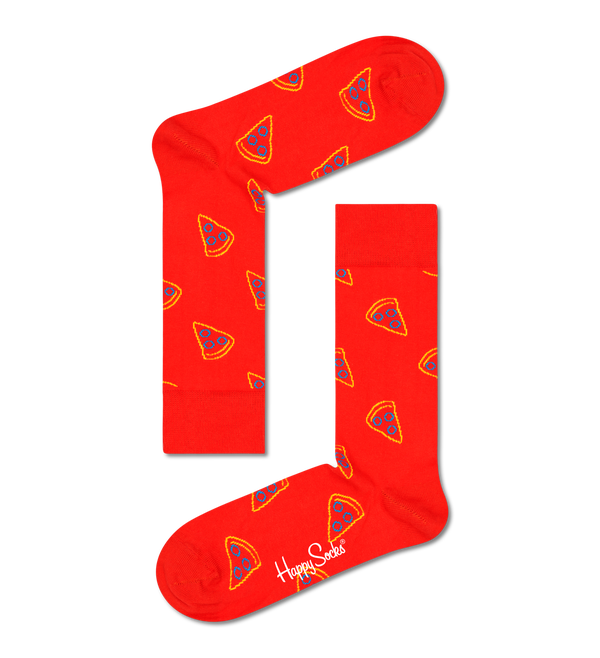 Happy Socks Kids 2-Pack Mini & Me Pizza Socks Gift Set