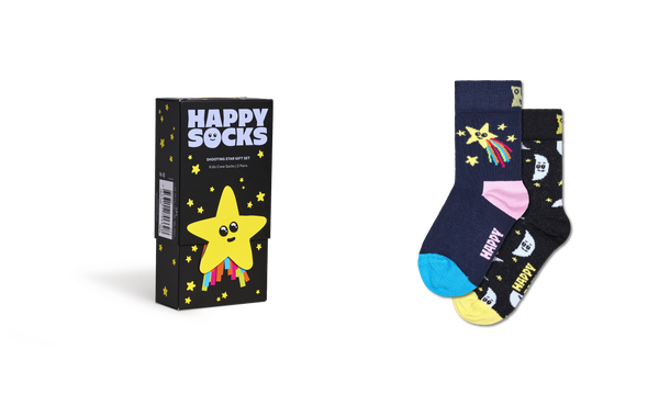 Happy Socks Kids 2-Pack Shooting Star Socks Gift Set