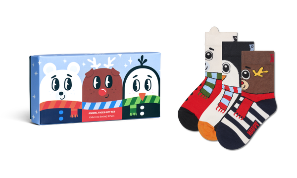 Happy Socks Kids 3-Pack Get Ready For Snow Gift Set