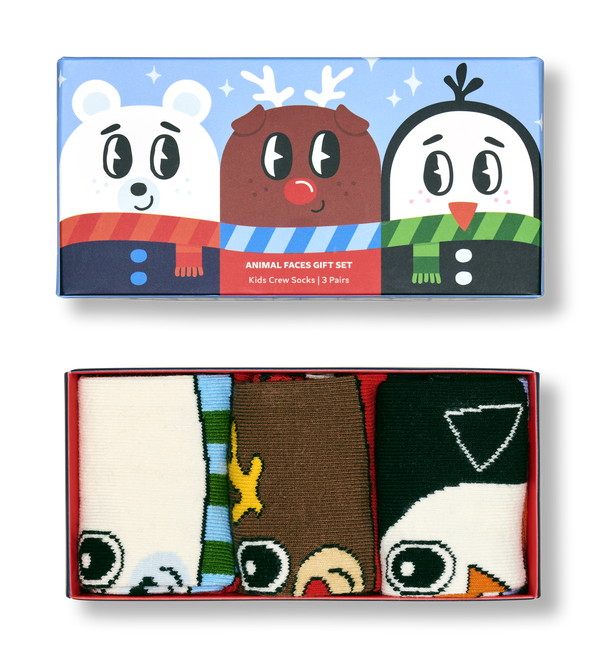 happy socks Kids 3-Pack Get Ready For Snow Gift Set