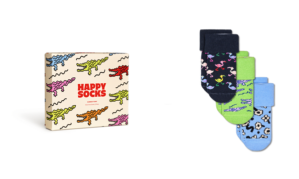 Happy Socks Kids 3-Pack Summer Terry Socks Gift Set