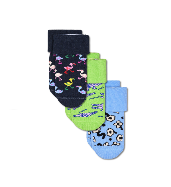 Happy Socks Kids 3-Pack Summer Terry Socks Gift Set